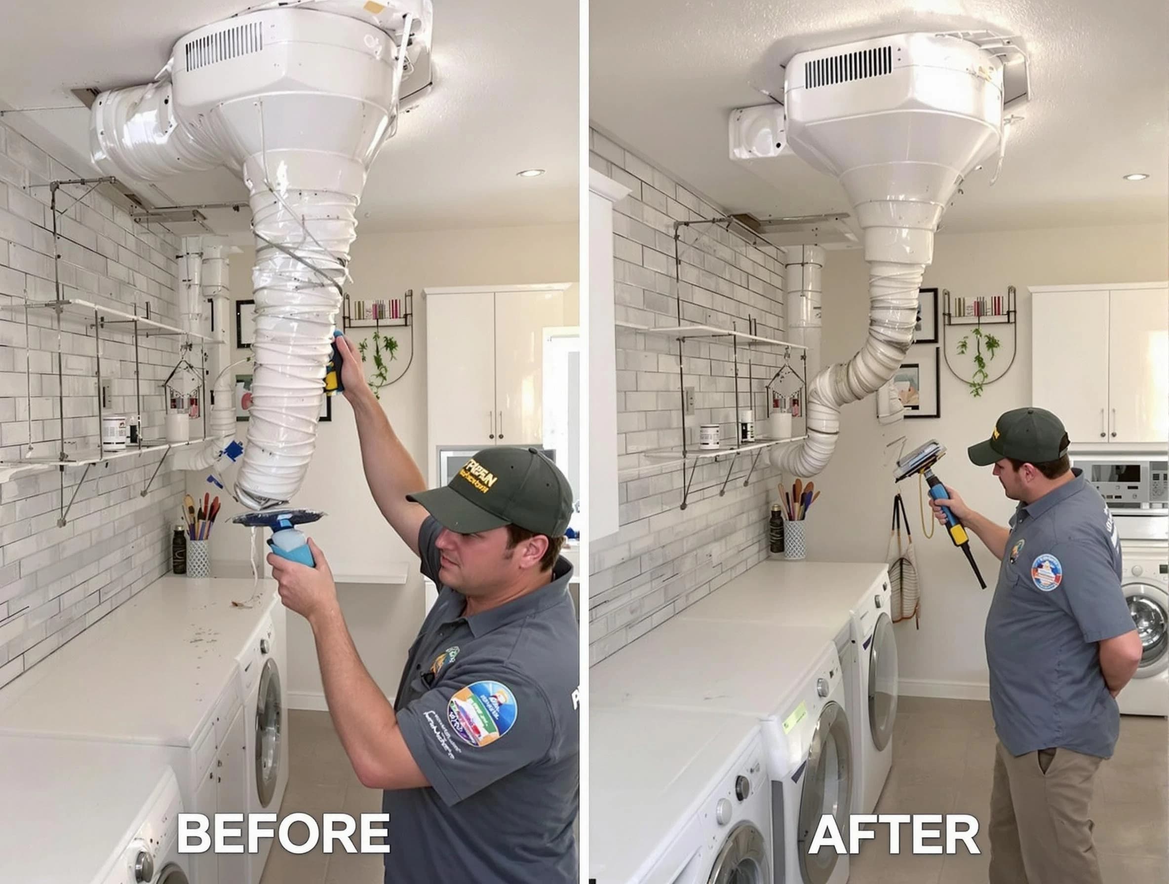Professional dryer exhaust vent cleaning by Sandston Dryer Vent Cleaning in Sandston