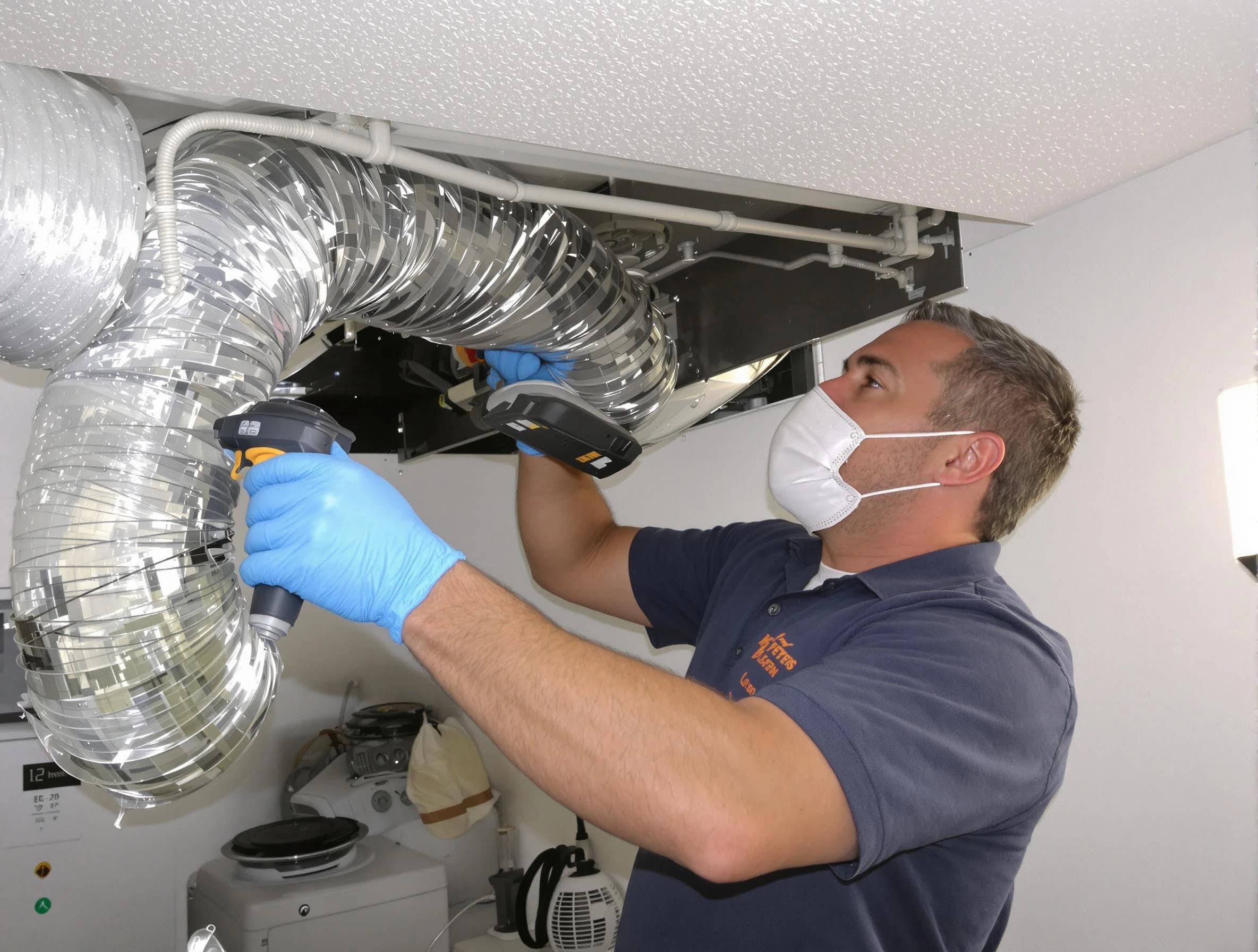 Sandston Dryer Vent Cleaning professional performing thorough residential dryer vent cleaning in Sandston