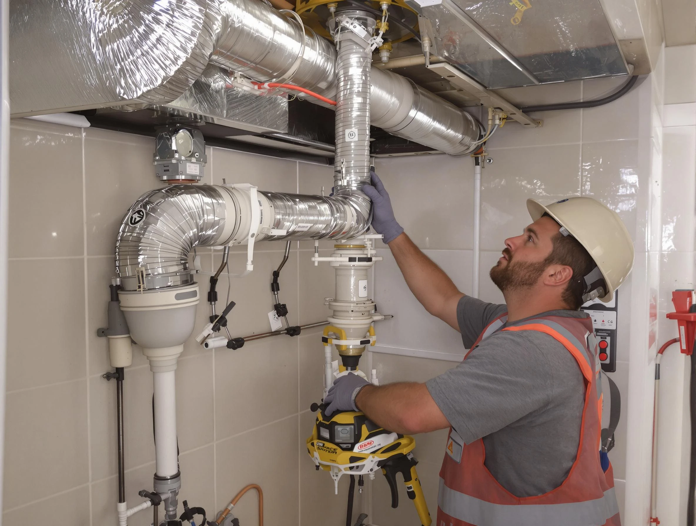 Sandston Dryer Vent Cleaning expert performing professional dryer vent repair and installation in Sandston